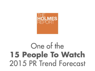 One of the 15 People To Watch 2015 PR Trend Forecast
